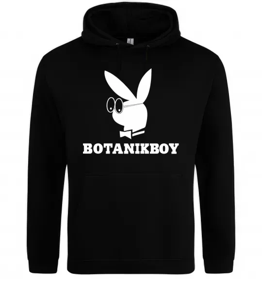 Мужская толстовка (худи) Playboy botanikboy Черный фото