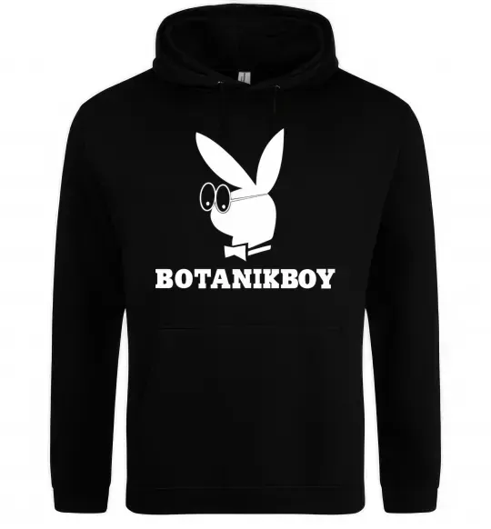 Женская толстовка (худи) Playboy botanikboy Черный фото
