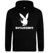 Женская толстовка (худи) Playboy botanikboy Черный фото