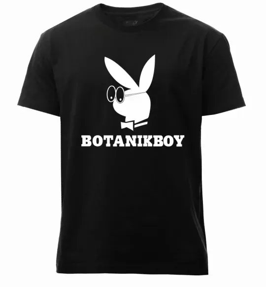 Чоловіча преміум футболка Playboy botanikboy Чорний фото