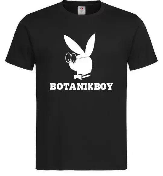 Чоловіча футболка Playboy botanikboy Чорний фото