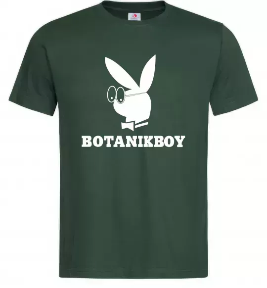 Чоловіча футболка Playboy botanikboy Темно-зелений фото
