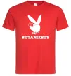 Чоловіча футболка Playboy botanikboy Червоний фото