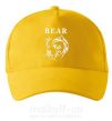 Кепка Bear ч/б изображение Сонячно жовтий фото