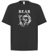 Футболка Оверсайз Bear ч/б зображення Чорний фото