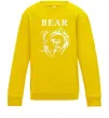 Детский Свитшот Bear ч/б зображення Солнечно желтый Детский Свитшот Bear ч/б зображення Солнечно желтый фото