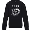 Детский Свитшот Bear ч/б зображення Черный Детский Свитшот Bear ч/б зображення Черный фото