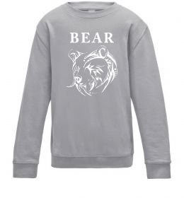 Дитячий світшот Bear ч/б зображення Дитячий світшот Bear ч/б зображення