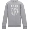 Детский Свитшот Bear ч/б зображення Серый меланж Детский Свитшот Bear ч/б зображення Серый меланж фото