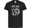 Детская футболка Bear ч/б зображення Черный фото