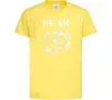 Детская футболка Bear ч/б зображення Лимонный фото