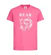 Детская футболка Bear ч/б зображення Ярко-розовый фото