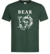 Мужская футболка Bear ч/б зображення Темно-зеленый фото