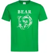 Мужская футболка Bear ч/б зображення Зеленый фото