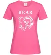 Жіноча футболка Bear ч/б зображення Яскраво-рожевий Жіноча футболка Bear ч/б зображення Яскраво-рожевий фото