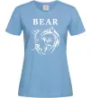 Жіноча футболка Bear ч/б зображення Блакитний Жіноча футболка Bear ч/б зображення Блакитний фото