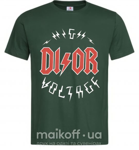 Чоловіча футболка Dior ac dc Темно-зелений фото