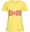 Женская футболка Dior ac dc Лимонный фото