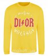 Світшот Dior ac dc Сонячно жовтий фото
