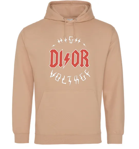 Жіноча толстовка (худі) Dior ac dc Пісочний фото