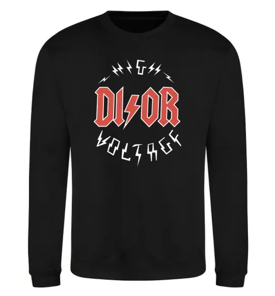 Світшот Dior ac dc Чорний фото