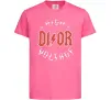 Дитяча футболка Dior ac dc Яскраво-рожевий фото