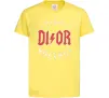 Дитяча футболка Dior ac dc Лимонний фото