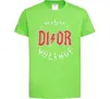 Дитяча футболка Dior ac dc Лаймовий фото