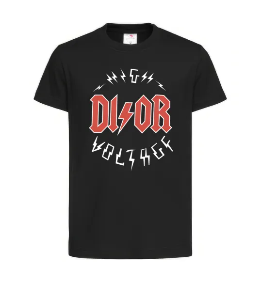 Детская футболка Dior ac dc Черный фото