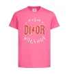Детская футболка Dior ac dc Ярко-розовый фото