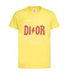Детская футболка Dior ac dc Лимонный фото