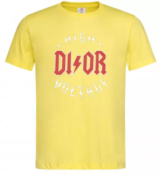 Мужская футболка Dior ac dc Лимонный фото