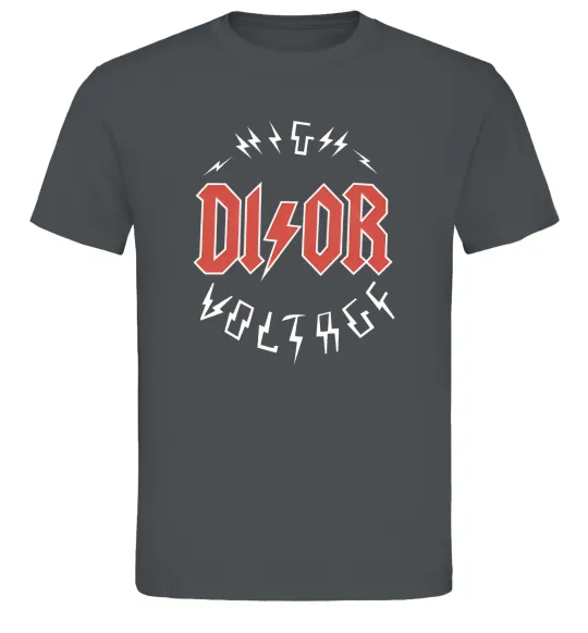 Мужская футболка Dior ac dc Графит фото