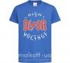 Детская футболка Dior ac dc Ярко-синий фото