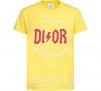Дитяча футболка Dior ac dc Лимонний фото