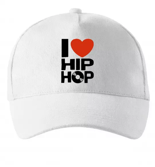Кепка I love HIP-HOP Белый фото
