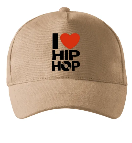Кепка I love HIP-HOP Пісочний фото