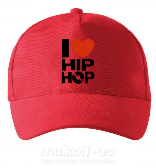Кепка I love HIP-HOP Червоний фото