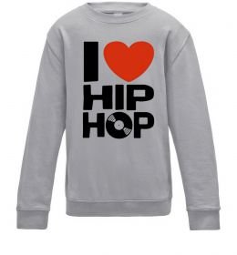 Детский Свитшот I love HIP-HOP