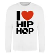 Свитшот I love HIP-HOP Белый фото