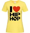 Женская футболка I love HIP-HOP Лимонный фото