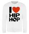 Свитшот I love HIP-HOP Белый фото
