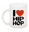 Чашка скляна I love HIP-HOP Фроузен фото