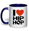 Чашка с цветной ручкой I love HIP-HOP Глубокий темно-синий Чашка с цветной ручкой I love HIP-HOP Глубокий темно-синий фото