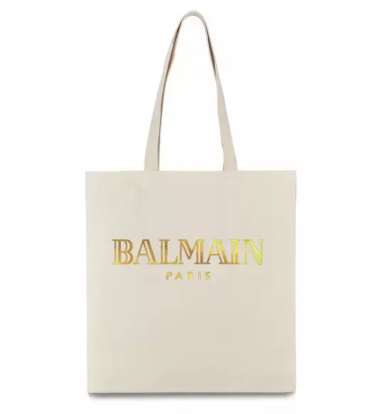 Еко-сумка Balmain Бежевий фото