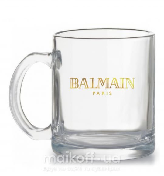Чашка скляна Balmain Прозорий фото