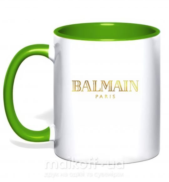 Чашка з кольоровою ручкою Balmain Зелений фото