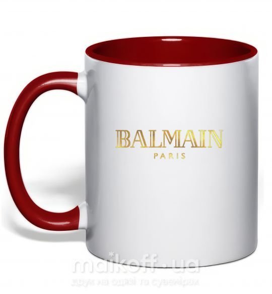 Чашка с цветной ручкой Balmain Красный фото