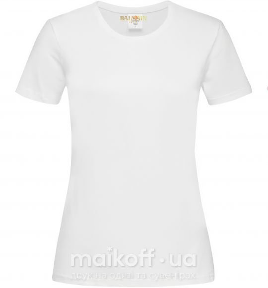 Жіноча футболка Balmain Білий фото