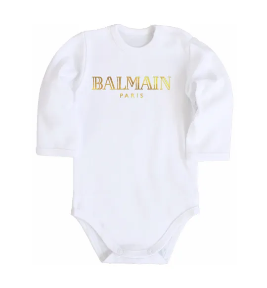 Дитячий бодік Balmain Білий фото